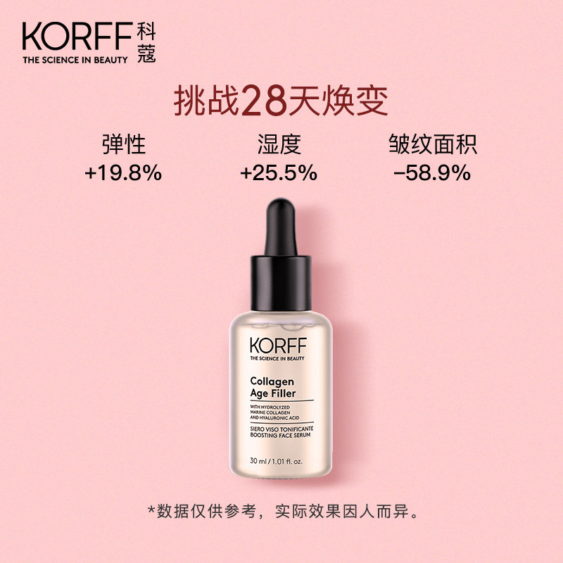 korff胶原蛋白精华30ml弹润原液 korff海外液态精华
