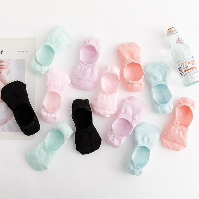 御德玛夏季硅胶防滑纯色糖果隐形袜 御德玛短袜/打底袜/丝袜/美腿袜