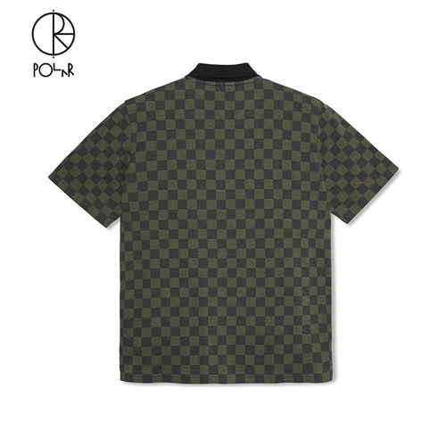 Polar Skate Co Checkered Jacques Polo Shirt半拉链短袖Polo衫-图2