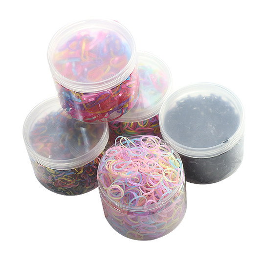 Disposable children's rubber band does not damage hair ties