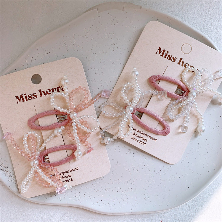 卷糖果儿童发夹串珠珍珠蝴蝶结发夹甜美发饰清新百搭发夹彩钻bb夹,淘宝优惠券,粉丝福利购,淘宝优惠卷