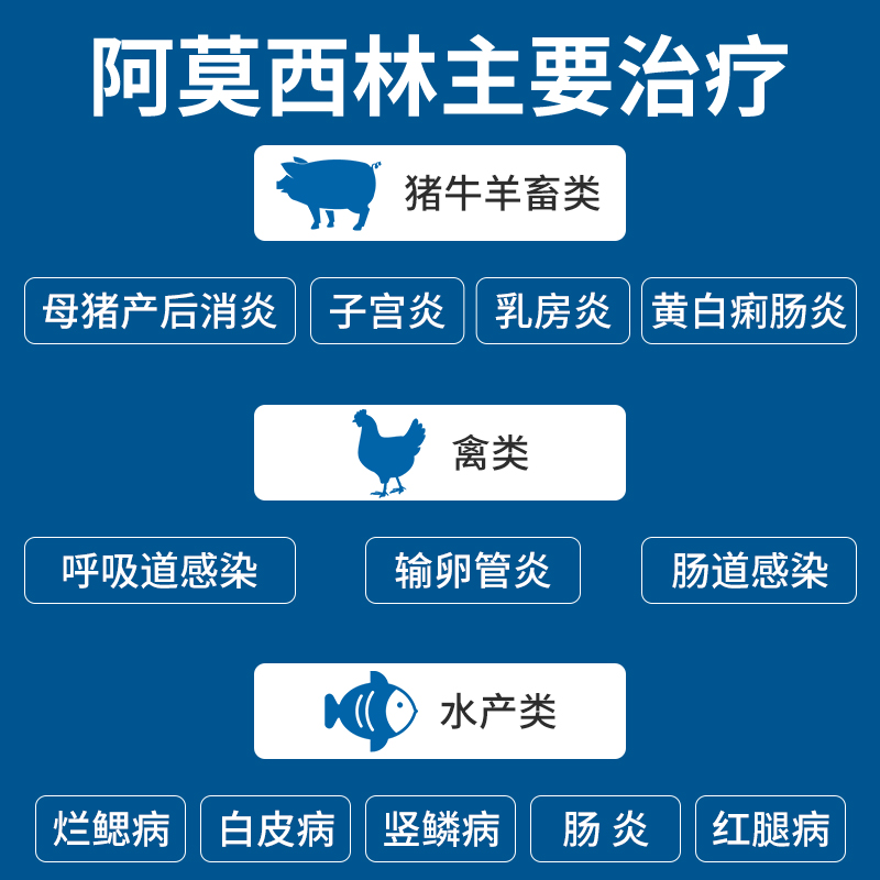 牧品兽用药30%阿莫西林可溶性粉猪牛羊药蛋鸡鸭鹅禽用抗菌消炎药-图1