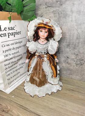 41cm俄罗斯陶瓷娃娃家美容屋装饰饰品欧美出口收藏女孩心礼物