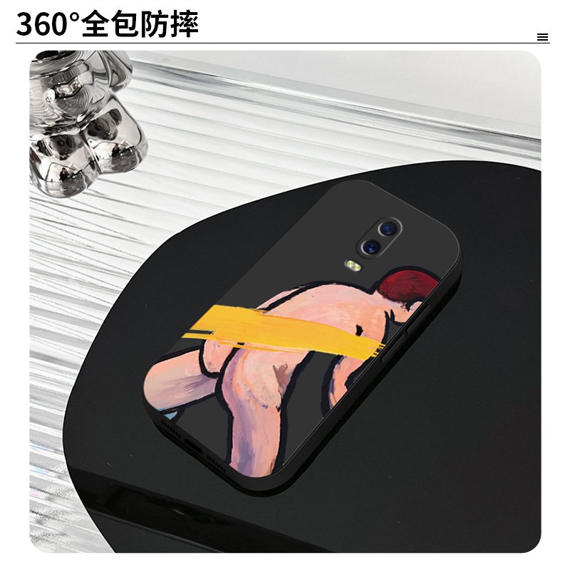 oppor17手机壳r15新款r15x梦境版r11男r11s全包plus防摔r9男款r9s超薄液态硅胶高级感软壳个性不会撞壳小众潮 - 图2