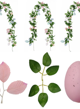 跨境仿真藤条复活节彩蛋藤条 亚马逊家居摆件橱窗装饰仿真绿植