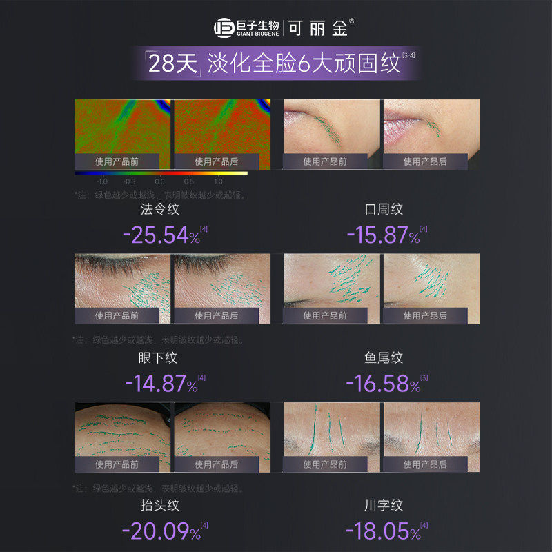 可丽金胶原大膜王3颗重组胶原蛋白紧致抗皱涂抹面膜巨子生物