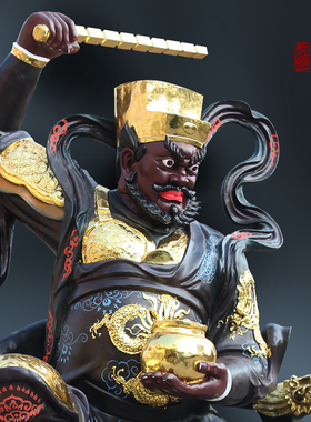 2米2古彩武财神赵公明神像