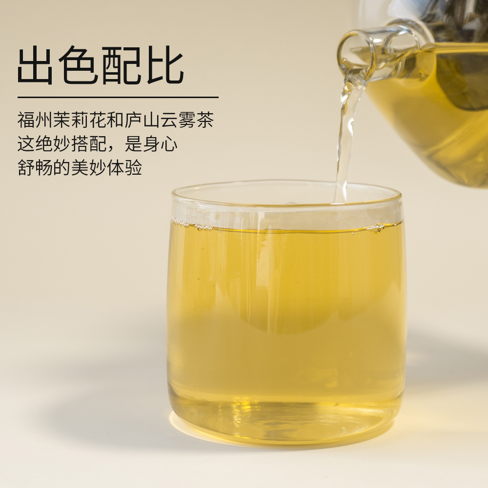 EUREKA茉莉绿茶茉莉花茶包冬季热泡绿茶小包装特级浓香型袋泡茶-图1