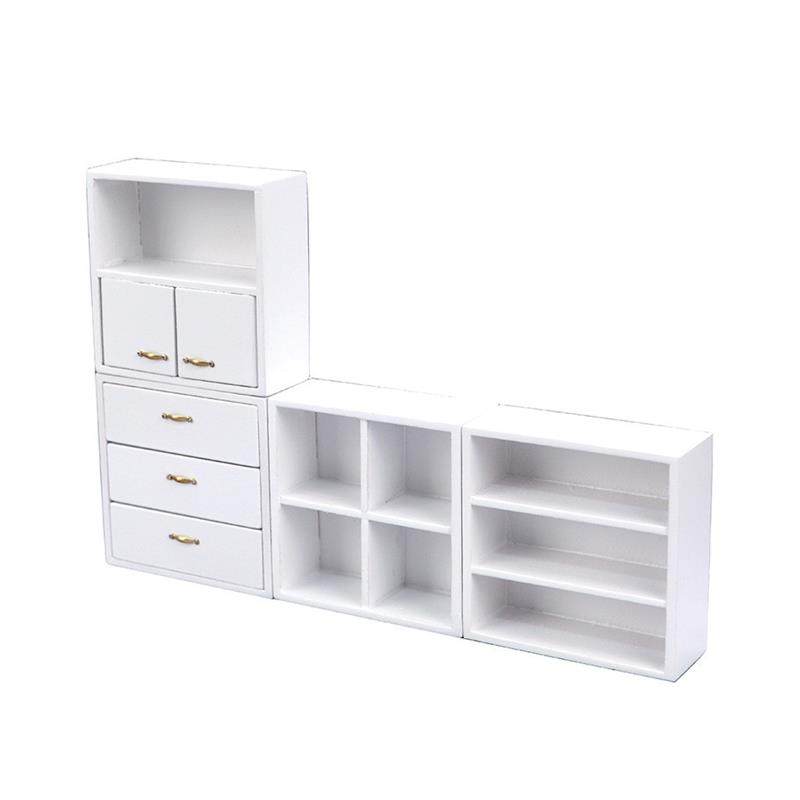 1:12袖珍模型组合柜展示柜娃娃屋微缩工艺品置物书柜迷你家具摆件,淘宝优惠券,粉丝福利购,淘宝优惠卷