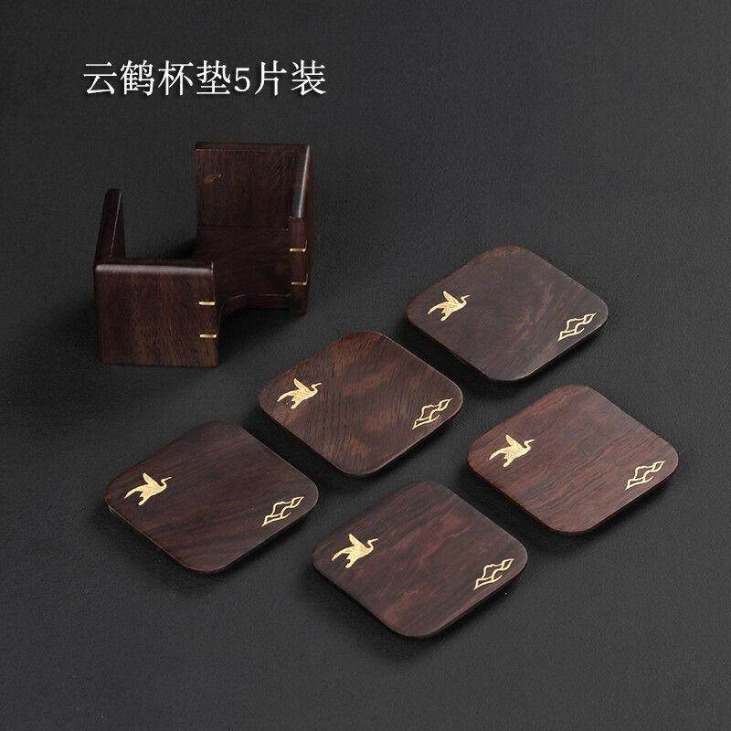 云鹤实木茶杯垫茶道套装功夫茶具茶盘配件杯托茶杯托垫子禅意,淘宝优惠券,粉丝福利购,淘宝优惠卷