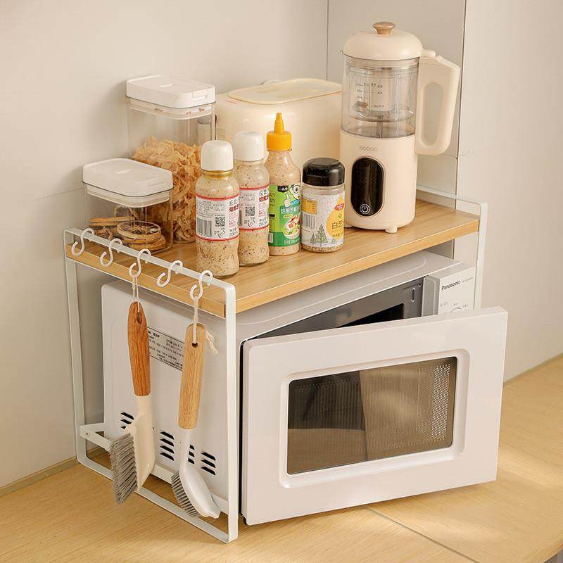 简约风厨房置物架台面多层多用途厨具收纳架家用微波炉烤箱收纳架,淘宝优惠券,粉丝福利购,淘宝优惠卷
