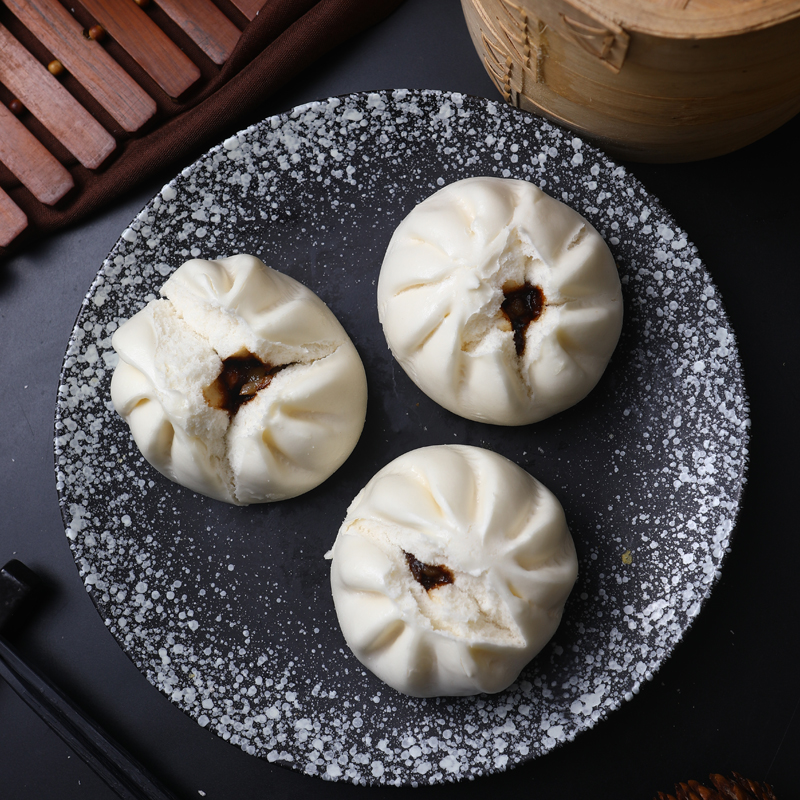 广式早餐笑口叉烧包开口叉冷冻速食面点面食半成品早茶点心360g - 图2