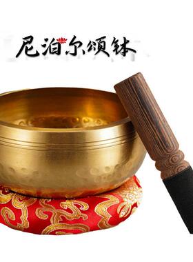 纯铜唱碗尼泊尔梵文音碗佛音碗瑜伽冥想冥想碗铜编钟装饰品工艺品