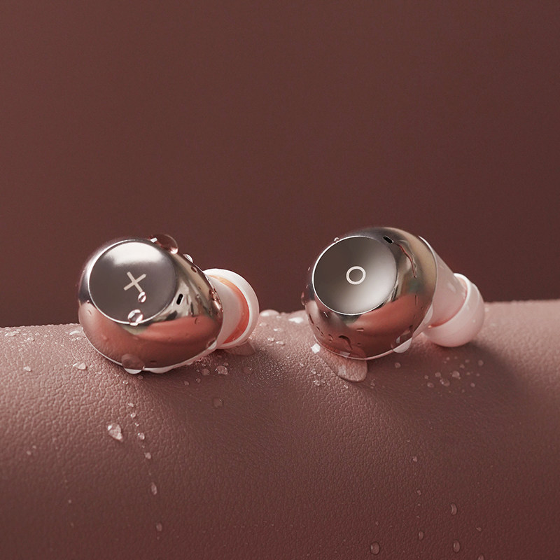 无心礼物粉色耳机华为 oppo苹果vivo 冇心奥龙盛蓝牙耳机