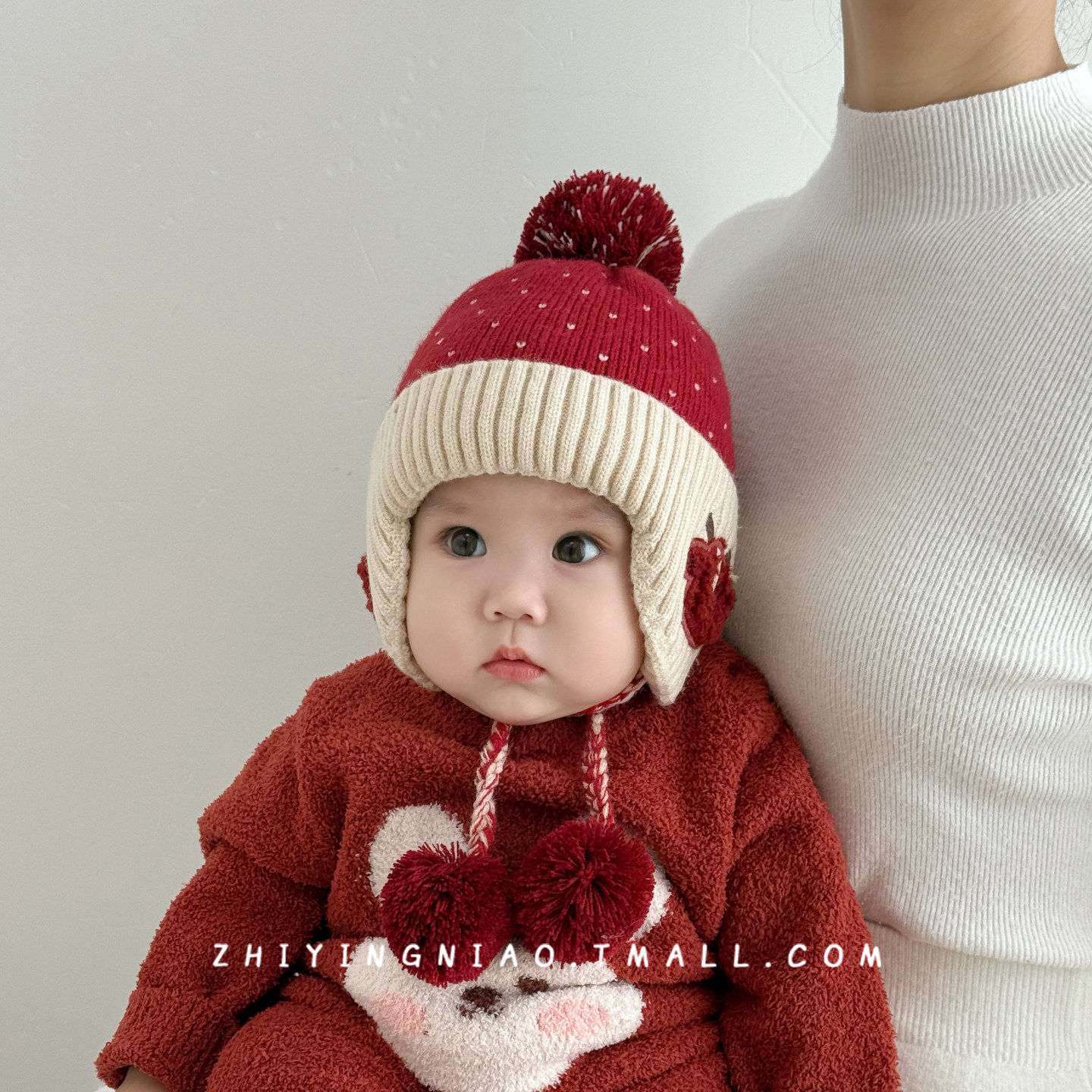 婴儿帽子秋冬季宝宝毛线帽可爱超萌护耳帽加厚保暖男童女童针织帽,淘宝优惠券,粉丝福利购,淘宝优惠卷