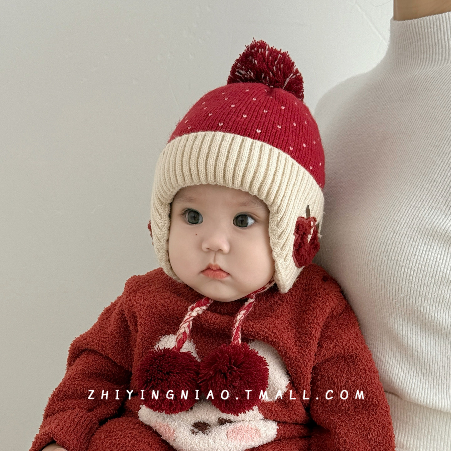 婴儿帽子秋冬季宝宝毛线帽可爱超萌护耳帽加厚保暖男童女童针织帽,淘宝优惠券,粉丝福利购,淘宝优惠卷