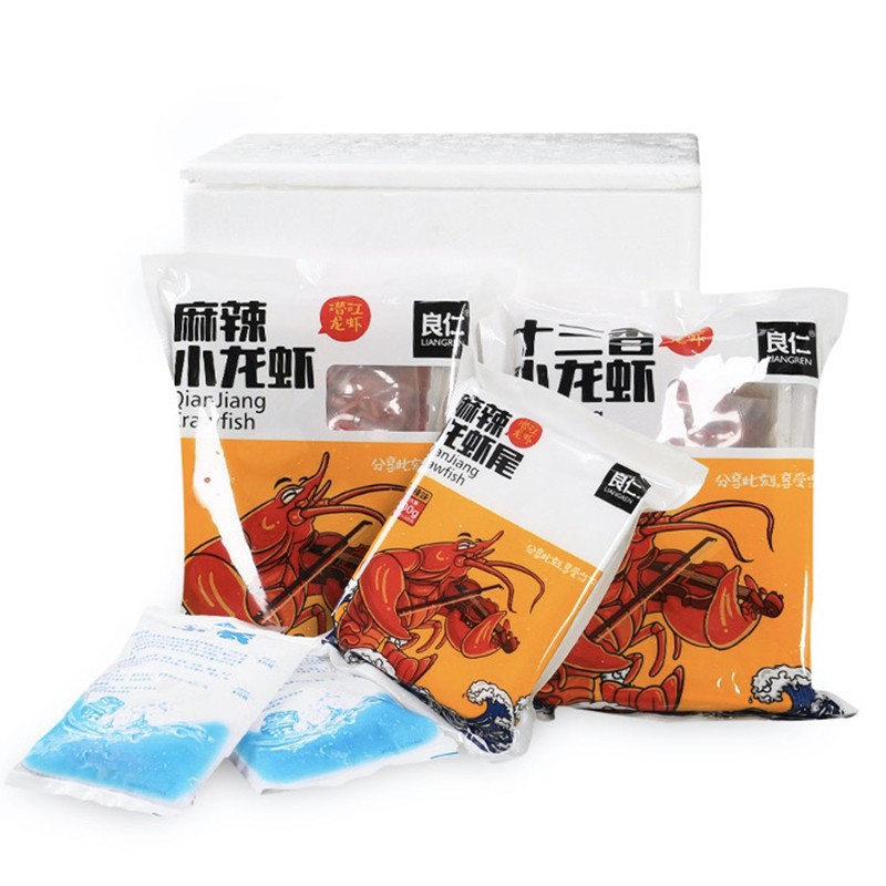 良仁潜江水产冷冻麻辣小龙虾 750g*2盒美味蒜香麻辣小龙虾食品-图3