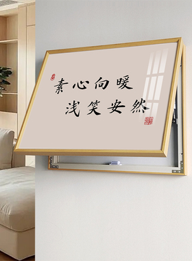 新中式电表箱装饰画字画禅意