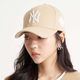 South Korean MLB genuine 2023 new baseball cap wild hard top embroidery gold standard NY men's and women's adjustable peaked caps