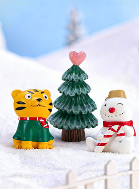 圣诞麋鹿小熊装饰品可爱雪人摆件
