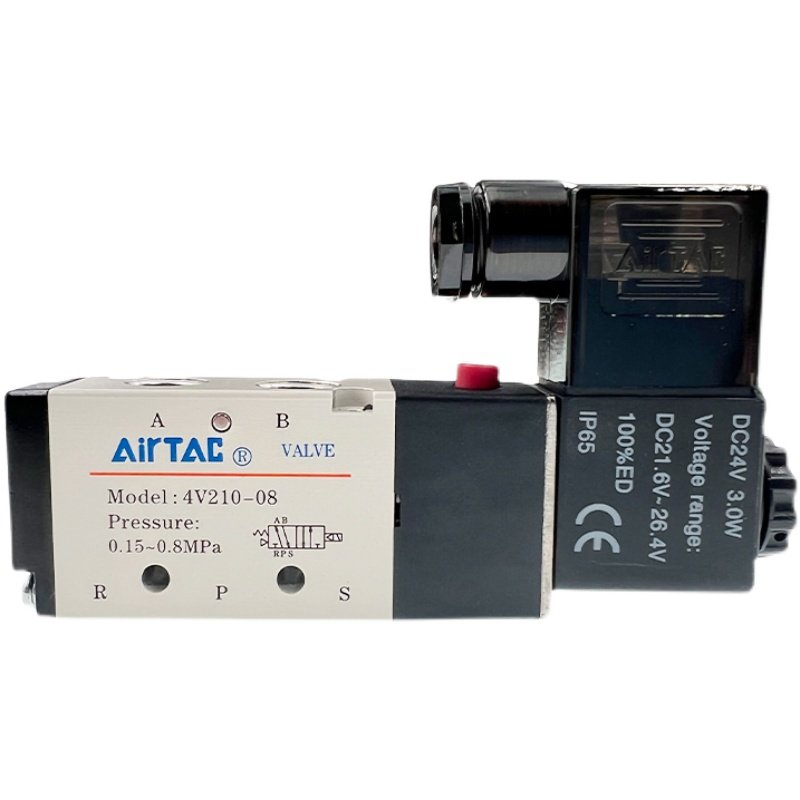AIRTAC亚德客单电控电磁阀 4V110-M5 4V110-06 DC24V AC220V A/B,淘宝优惠券,粉丝福利购,淘宝优惠卷