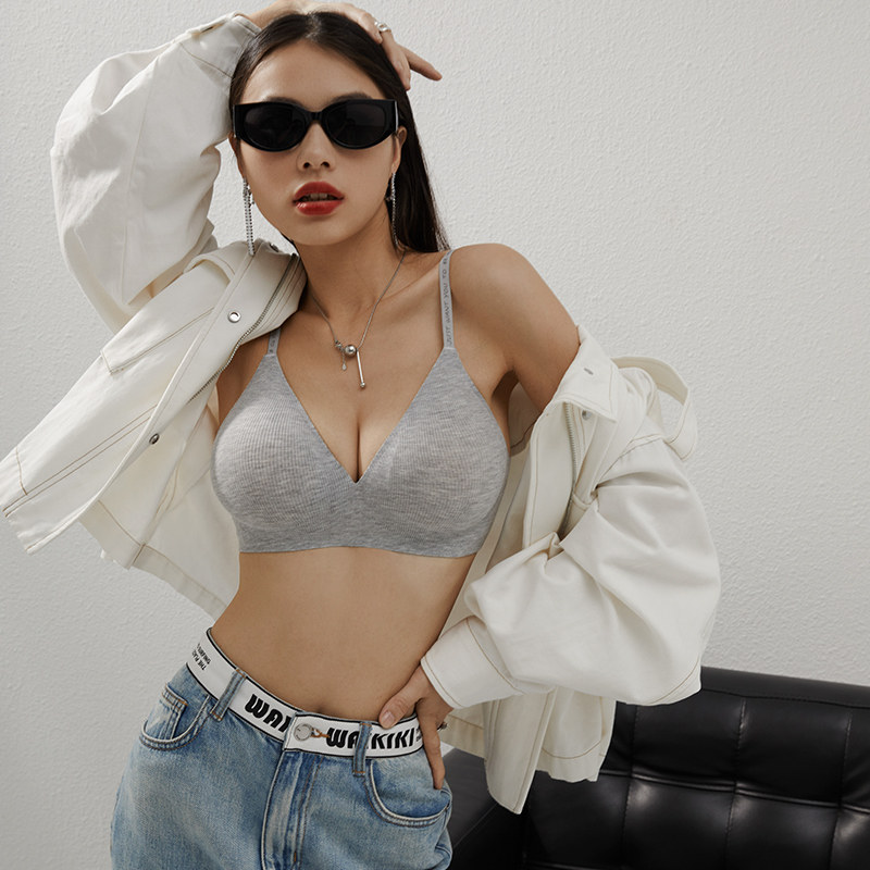 外扩聚拢显大韩国式防下垂薄款文胸 麦田星文胸