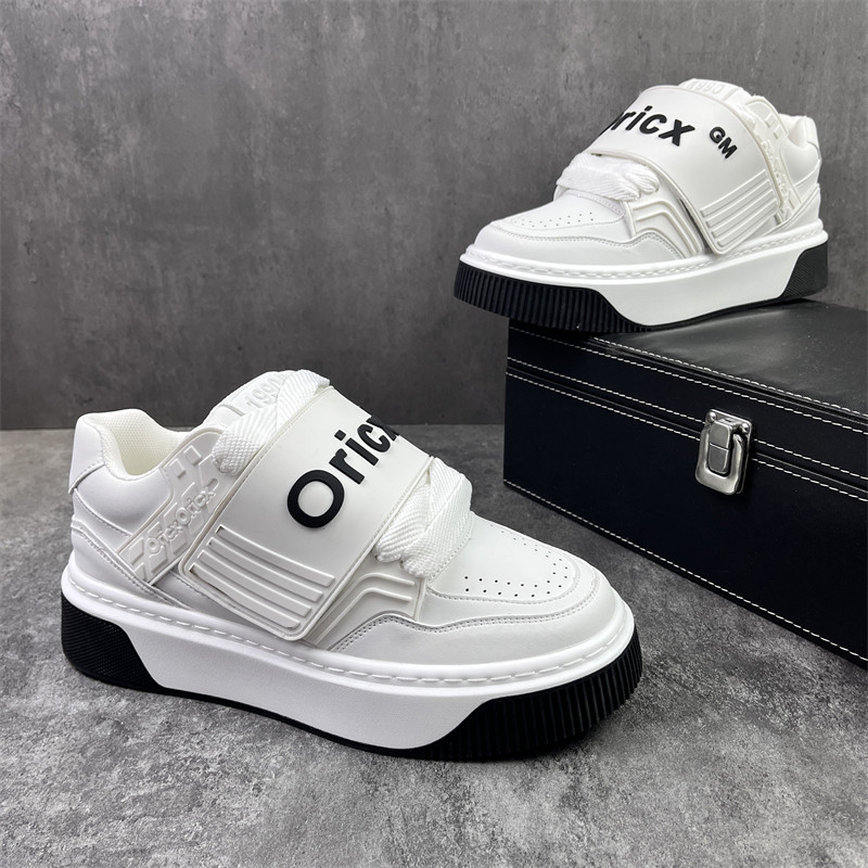 秋冬季小众国潮魔术贴男鞋面包鞋潮牌厚底增高板鞋学生运动休闲鞋,淘宝优惠券,粉丝福利购,淘宝优惠卷