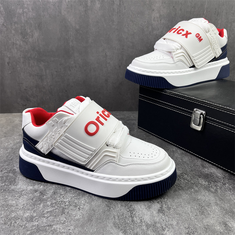 秋冬季小众国潮魔术贴男鞋面包鞋潮牌厚底增高板鞋学生运动休闲鞋,淘宝优惠券,粉丝福利购,淘宝优惠卷