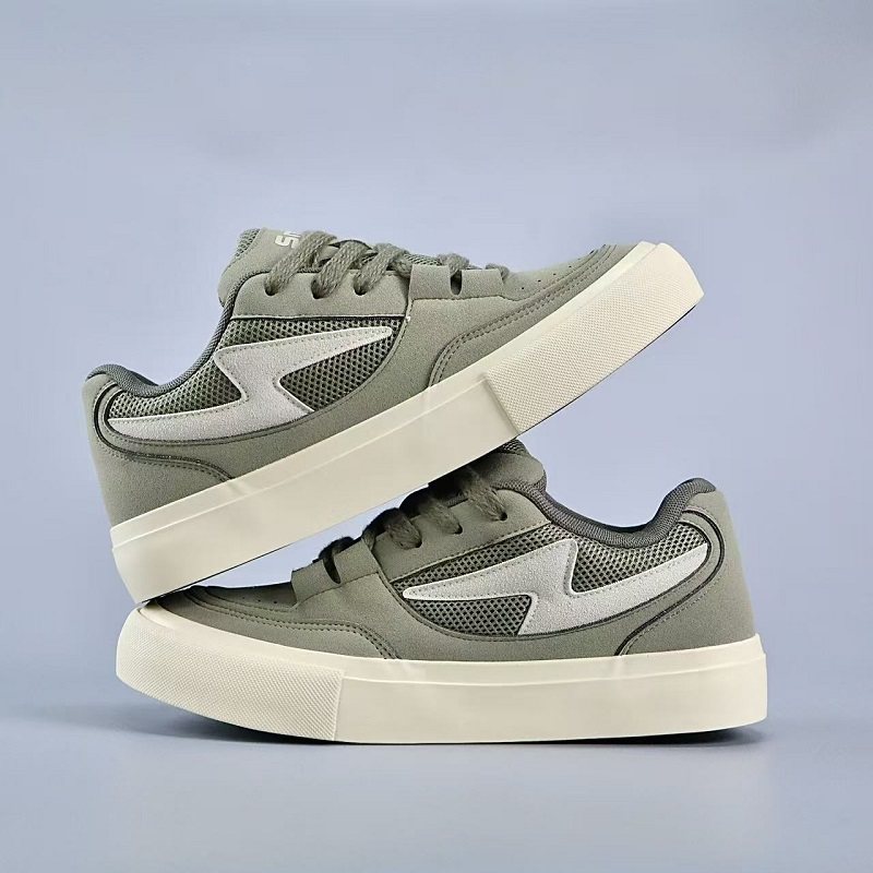 小众设计闪电板鞋男士2026新款网面透气帆布鞋潮流百搭休闲运动鞋,淘宝优惠券,粉丝福利购,淘宝优惠卷