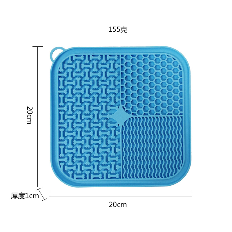 狗狗慢食碗宠物幼犬猫咪防噎硅胶吸盘玩具舔食垫小型犬缓食狗食盆 - 图2