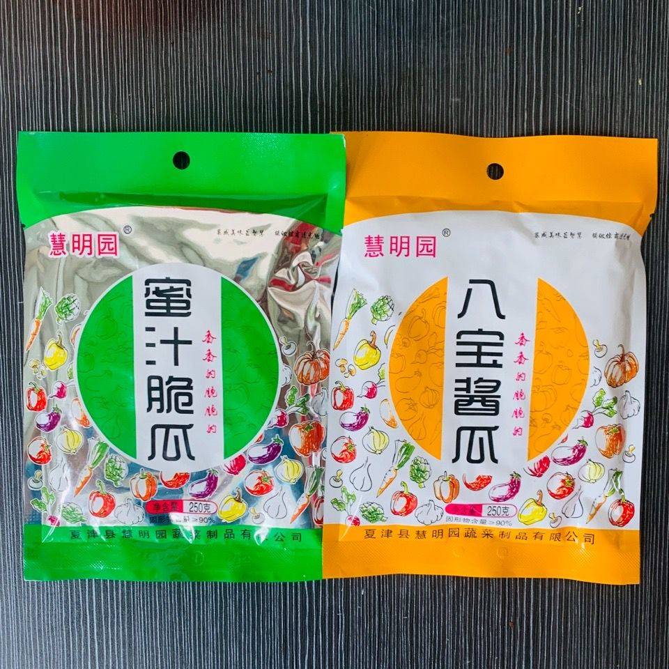 慧明园八宝酱瓜酱菜泡菜农家脆甜黄瓜香辣可口咸菜即食开胃下饭菜