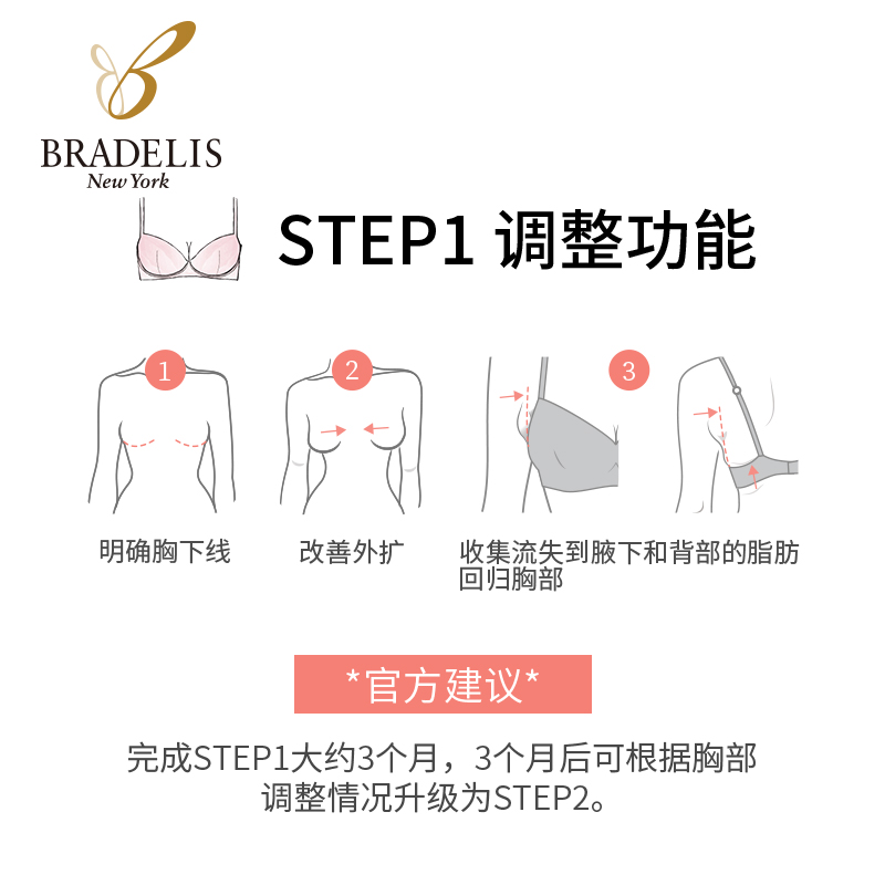 bradelis旗舰情调内衣聚拢小胸收副乳防下垂调整型钢圈文胸罩女-图0