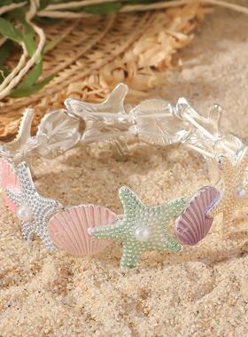 Holiday starfish sweet bracelet casual accessories女甜美手链