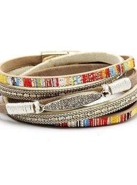 Vintage woven Bracelet leather jewelry fashion 覆古编织手錬