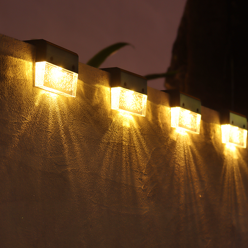 新款防水壁灯太阳能灯户外庭院灯阳台顶楼布置氛围灯围墙灯柱头灯-图2