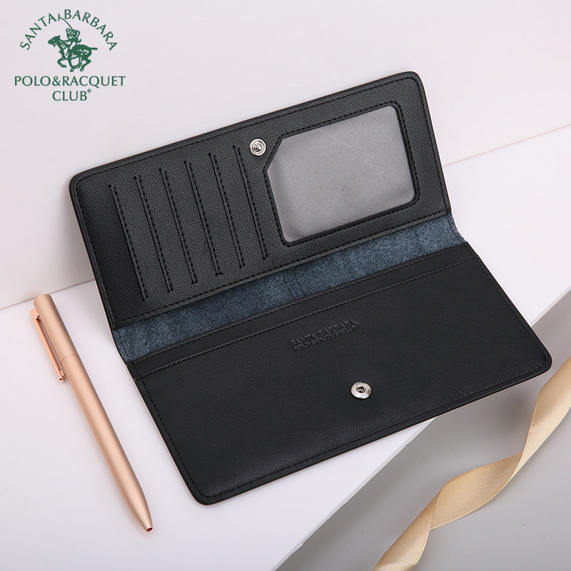 圣大保罗真皮长款多卡位牛皮钱包 圣大保罗格菲克斯卡包