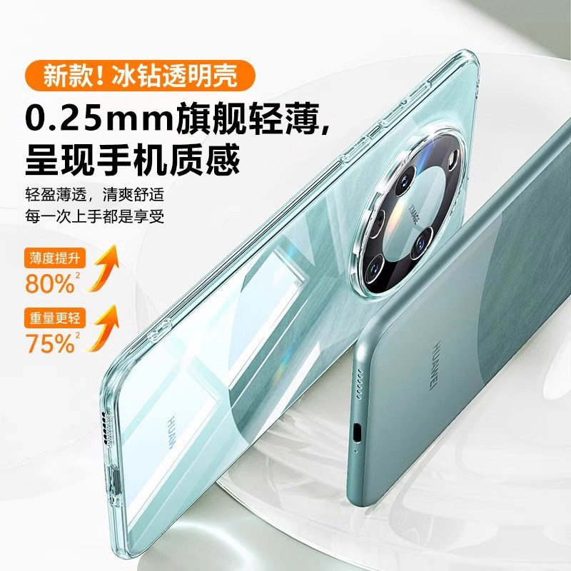 【德国拜耳】适用华为Mate60手机壳Mate60pro保护套透明硅胶Mat60pro+新款rs保时捷超薄mate50pro全包防摔por,淘宝优惠券,粉丝福利购,淘宝优惠卷