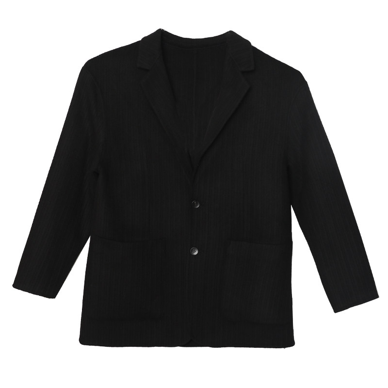 朴术男装秋冬季新款黑色便服羊毛商务休闲出勤正装肌理感西装外套,淘宝优惠券,粉丝福利购,淘宝优惠卷