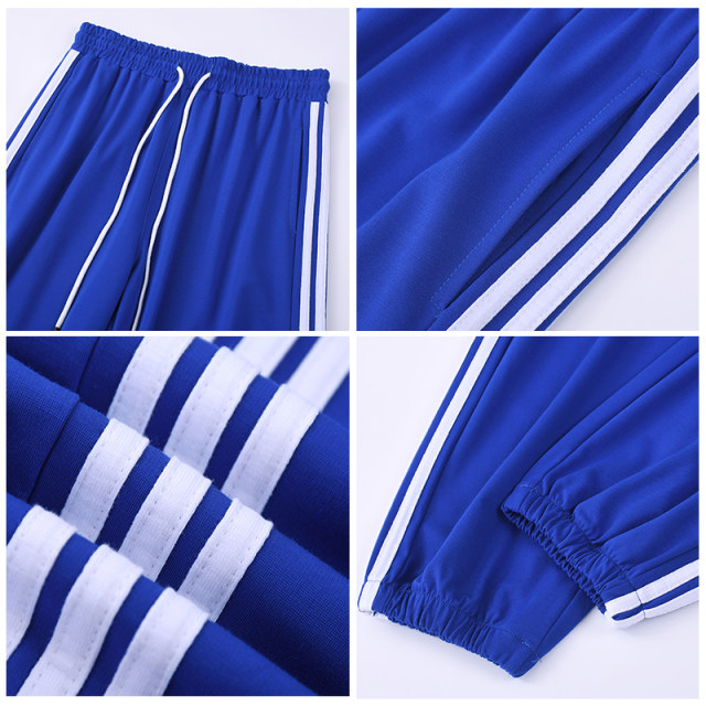 Ice Silk Sports Pants Summer ບາງໆ ເສັ້ນດ່າງສາມເສັ້ນ