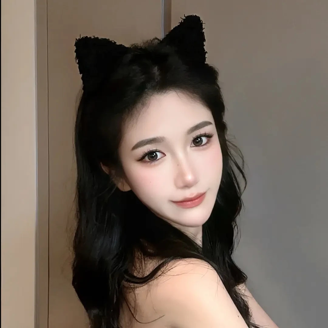 韩式可爱毛绒猫耳朵发箍2024新款秋冬洗脸不勒头压发头箍甜美发卡