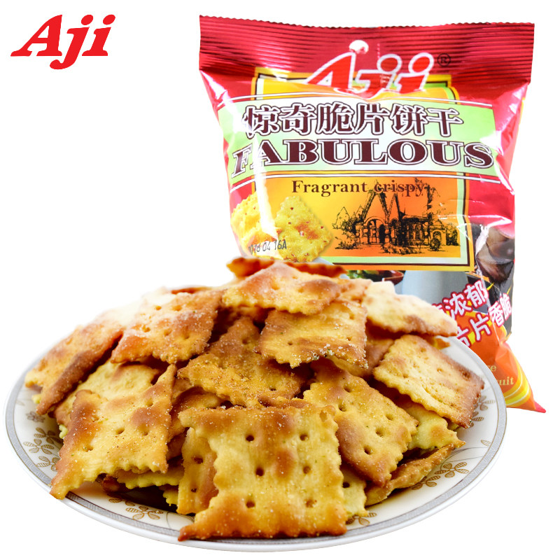 aji惊奇脆片小包咸味不规则饼干 aji果子町薄脆饼干