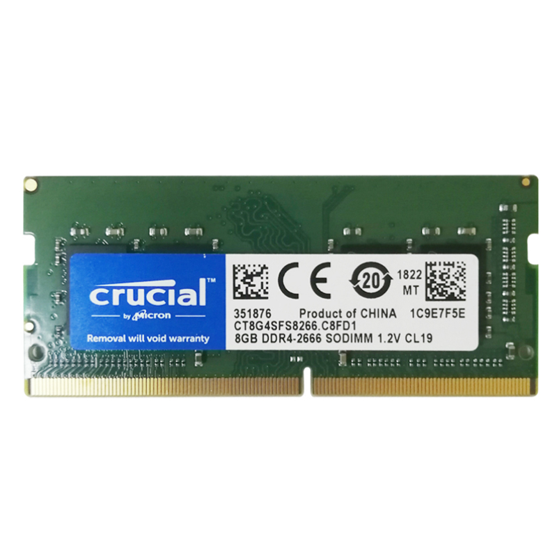 镁光英睿达DDR4 8G 2400 2666 3200笔记本手提电脑游戏内存条16G - 图0