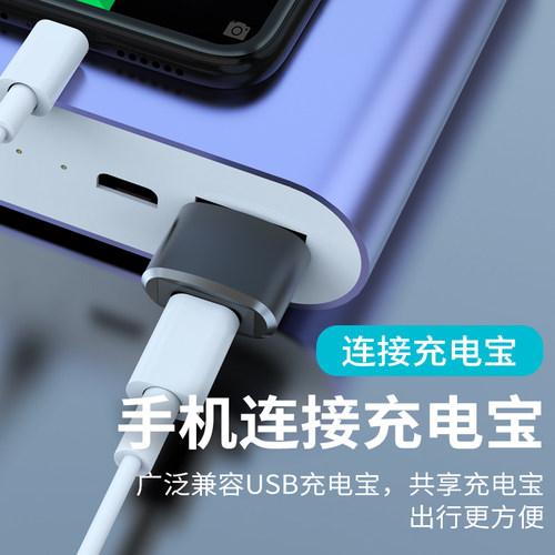 鑫融慧适用苹果12pro iPhone14 max13 手机充电线转接头充电宝PD快充数据线转换器TypeC接口转USB C车载连接 - 图0