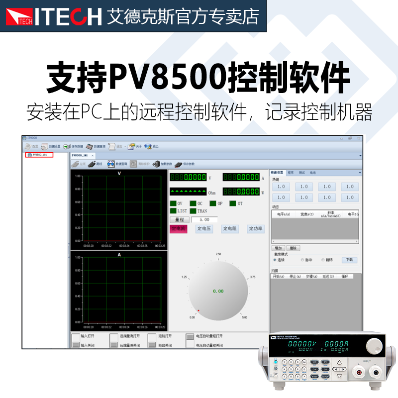 ITECH艾德克斯直流电子负载测试仪IT8511A+编程8512A/13C/10/12B - 图1