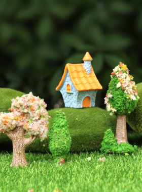 仿真绿植樱花树模型装饰品小摆件