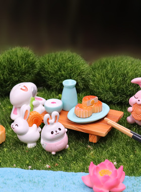 diy可爱风仿真苔藓微景观装饰品