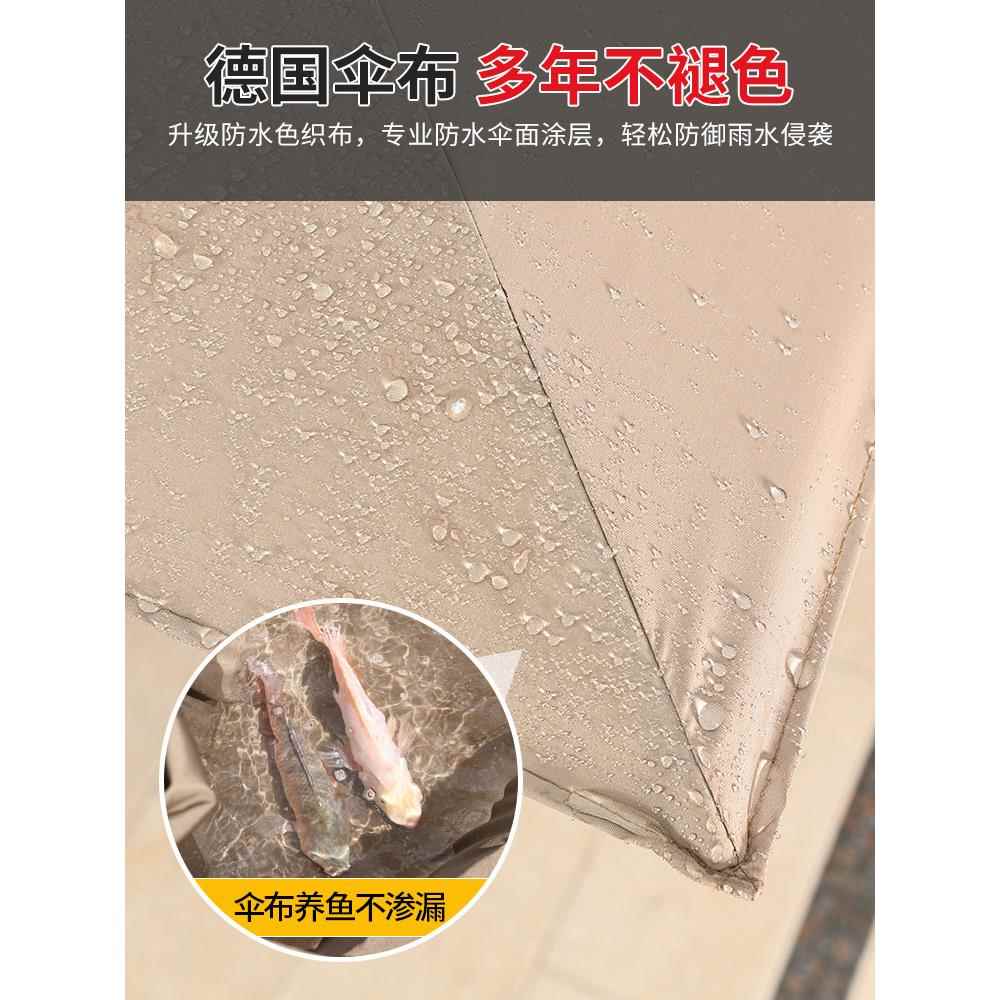 户外遮阳伞庭院太阳能LED灯印刷大罗马帐篷遮阳棚摆摊保安岗亭伞