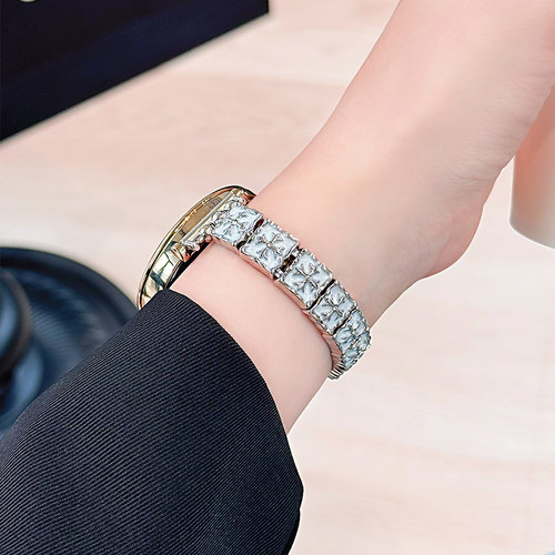 适用华为GT6表带GT5克罗心GT4手表带watchgt5pro手链式弹力绳GT3爱心蝴蝶女款watch4女士GT2E夏季watch3链条 - 图2