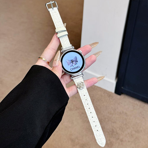 山茶花适用华为GT6/GT5手表表带GT4真皮GT3女款watch4pro新款GT2pro皮质watch3pro秋冬41mm女士5Pro荣耀E专用 - 图1