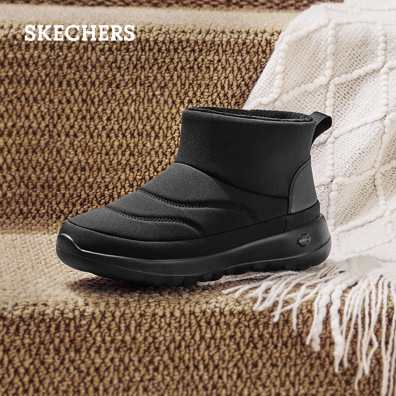 Skechers斯凯奇女鞋雪地靴加绒保暖鞋棉鞋厚底毛毛鞋冬靴防滑冬季